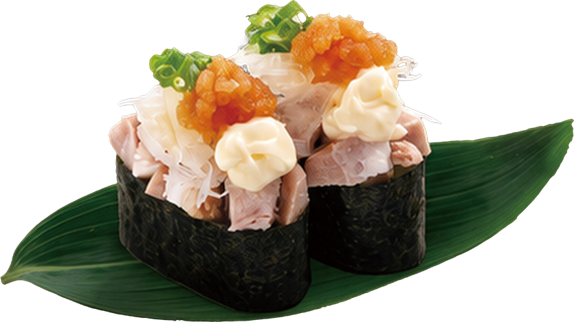 四つ葉チャーシュー軍艦